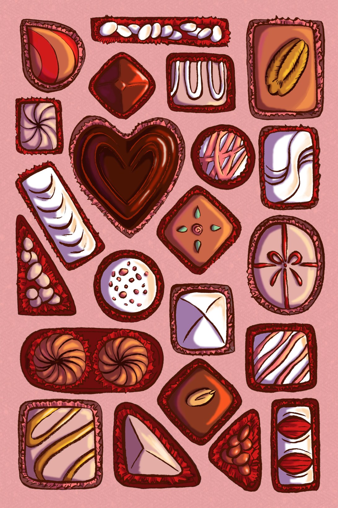 Chocolates Valentine Card